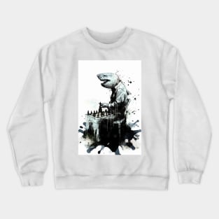 Shark Playing Chess Crewneck Sweatshirt